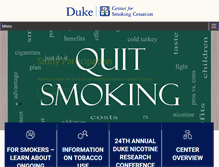 Tablet Screenshot of dukesmoking.com